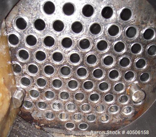 Used Mueller Shell and Tube Heat Exchanger, 250 square feet, horizontal. Carbon steel shell rated 125 psi at 600 deg F and -20 deg F at 125 psi. (73) 3/4" diameter x 18' long carbon steel tubes rated...
