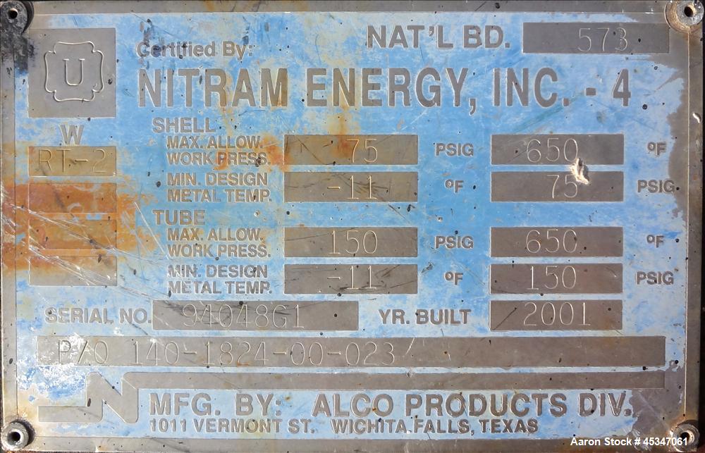 Used Nitram Energy Inc Heat exchanger