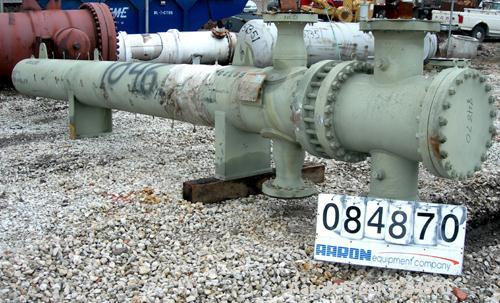 Unused-UNUSED: Nitram Energy Inc heat exchanger, approx 361 sq ft, horizontal, U-tube. (116) SA-179 carbon steel tubes 3/4" ...