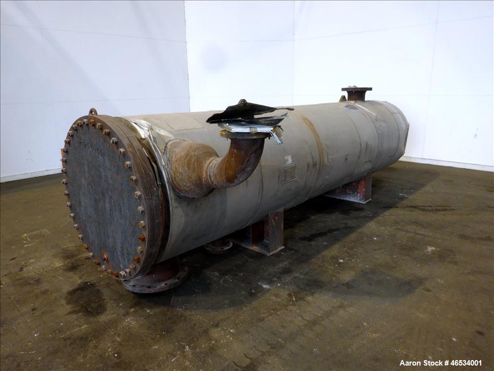 Used Oregon Iron Works 2 Pass U Tube Shell & Tube Heat Exchanger, 1,890 Square
