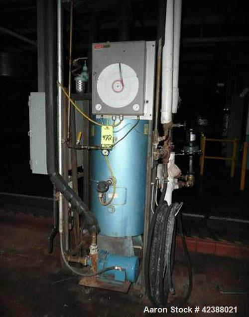 Used Patterson-Kelly Compact Series-400 Steam Hot Water Heater  With 1-Hp Pump & Chart Recorder
