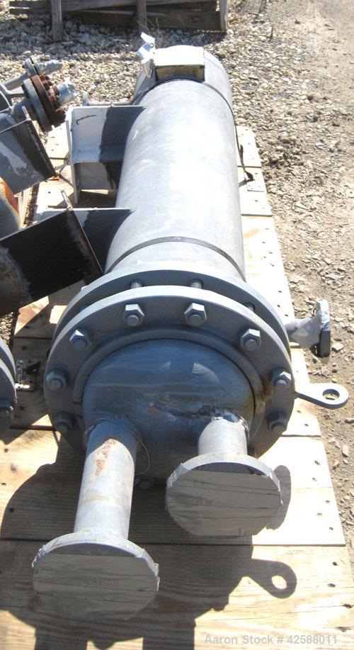Used Pfaudler U Tube Heat Exchanger, 56.4 square feet, horizontal. Carbon steel shell rated 150 psi at -20 to 375 deg F. (32) 3/4" Diameter x 4.5’ long carbon steel tubes rated 150 psi at –20 to 375 ...
