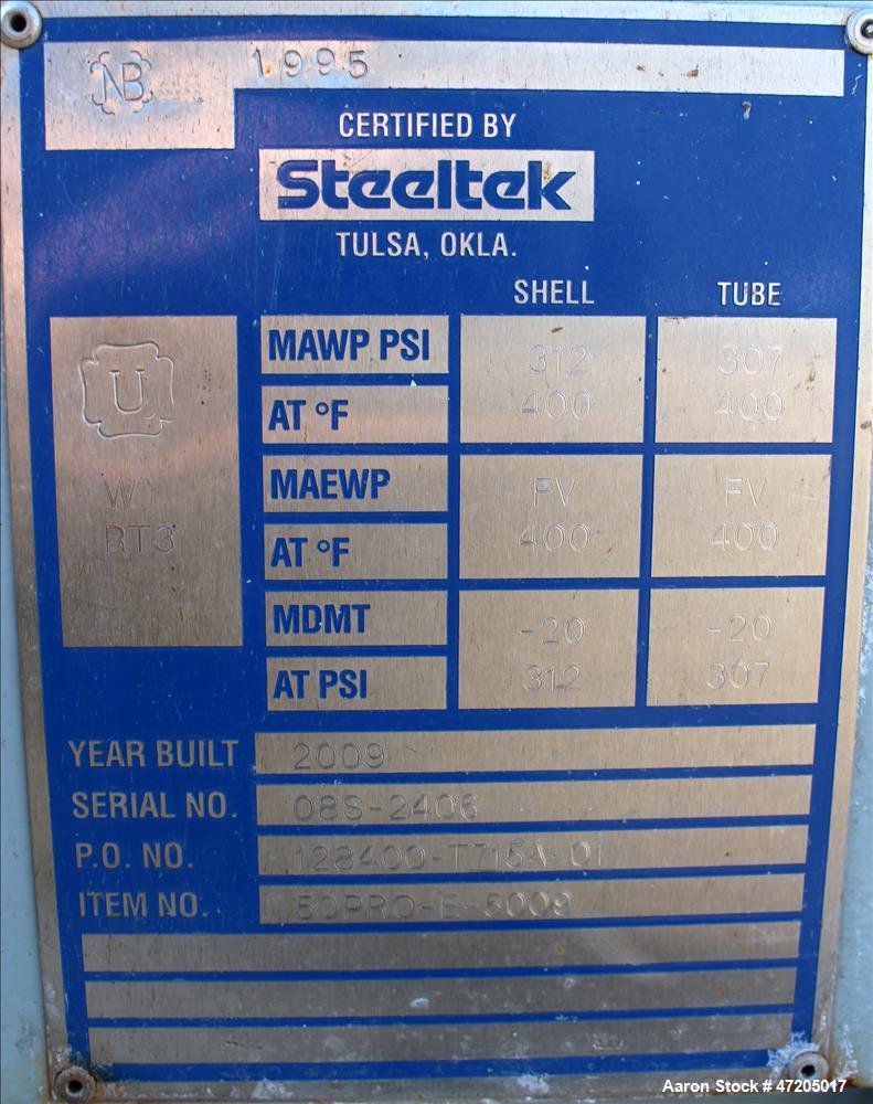 Unused- Steeltek "U" Tube Heat Exchanger, Approximate 2,311 Square Foot, Type BE