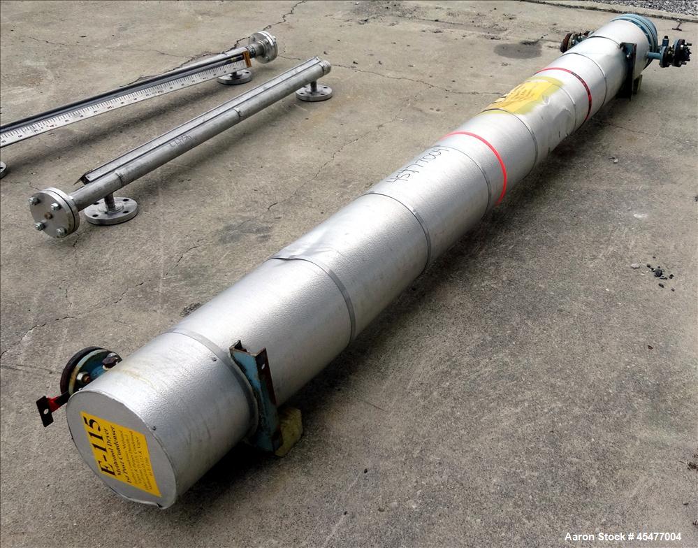 Used Yula U-Tube Shell and Tube Heat Exchanger, Approximately 68 Square Feet
