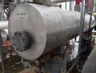 Used J.F.D. Tube & Coil Products 6 Pass U Tube Shell & Tube Heat Exchanger, Approximate 375 Square Feet, Horizontal. Carbon steel shell rated 165 psi at -15 to 425 degrees F., (36) 1