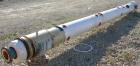 USED: American Standard single pass shell and tube heat exchanger, horizontal, approximately 258 square feet. Carbon steel shell rated 75 psi at 300 deg F, (110) 3/4