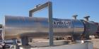 Used Atlas U Tube Heat Exchanger, approximately 35 square feet, horizontal. Carbon steel construction. Shell rated fv/150 psi at 400 deg F, (40) 3/4