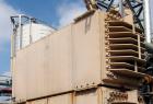 Used DDI Heat Recovery Heat Exchanger, Model DDI-3X5.75X 7 X 3.8 X 8 X 11X.875M, Rated 720 psi.  Utilized as a preheater to preheat raw sludge.  Carbon steel construction. Square channel.