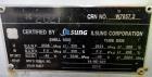 Unused- Ilsung Corporation 8 Pass Shell & Tube Heat Exchanger, Approximate 975 S