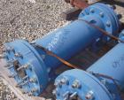 Used SGL Carbon Group Cylindrical Block Graphite Heat Exchanger. Approximately 25 square feet, vertical, model CK2. Service and process sides each rated 100 psi at 356 deg F. Openings: shell (2) 2
