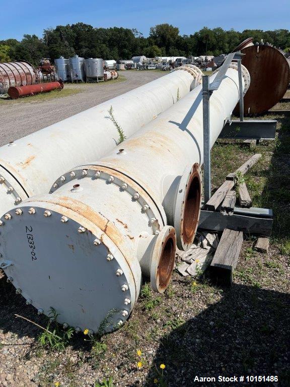 Used Xylem, Inc. Approximately 1,540 Square Foot Shell/Tube Heat Exchanger. 1,540 square feet surface area; National Board # 270677; Serial: 221166-01-1; 150 psi @ 300F shell MAWP; 150 psi @ 300F tub...