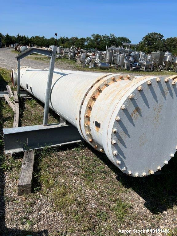 Used Xylem, Inc. Approximately 1,540 Square Foot Shell/Tube Heat Exchanger. 1,540 square feet surface area; National Board # 270677; Serial: 221166-01-1; 150 psi @ 300F shell MAWP; 150 psi @ 300F tub...