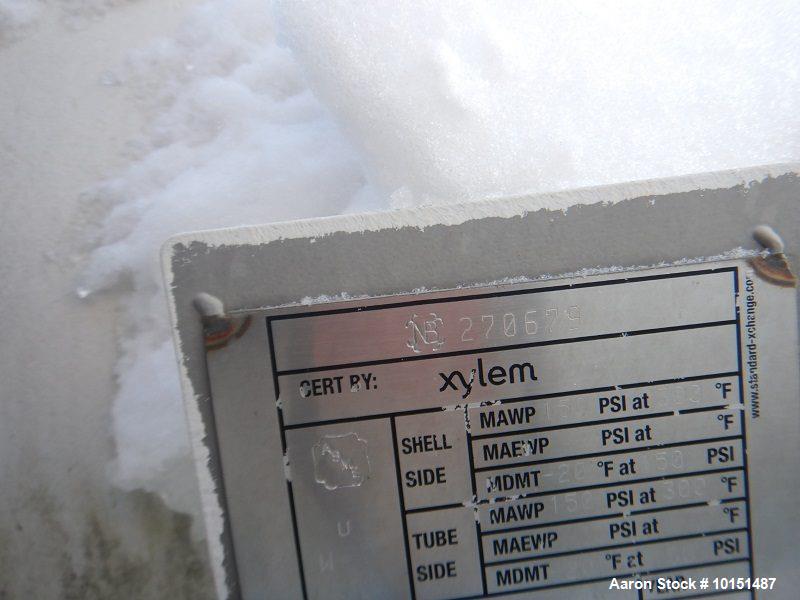 Used Xylem, Inc. Approximately 1,540 Square Foot Shell/Tube Heat Exchanger