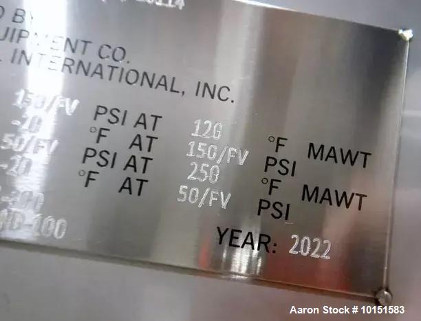 Used Paget 316L Stainless Steel Shell & Tube Heat Exchanger – 564 Sq. Ft., 150 PSI (2022)