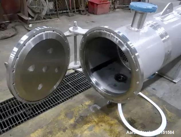 Used Paget 316L Stainless Steel Shell & Tube Heat Exchanger – 564 Sq. Ft., Horizontal
