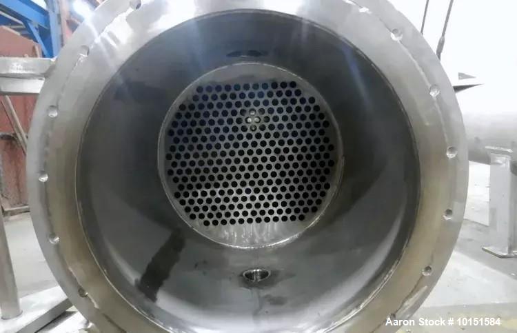 Used Paget 316L Stainless Steel Shell & Tube Heat Exchanger – 564 Sq. Ft., Horizontal