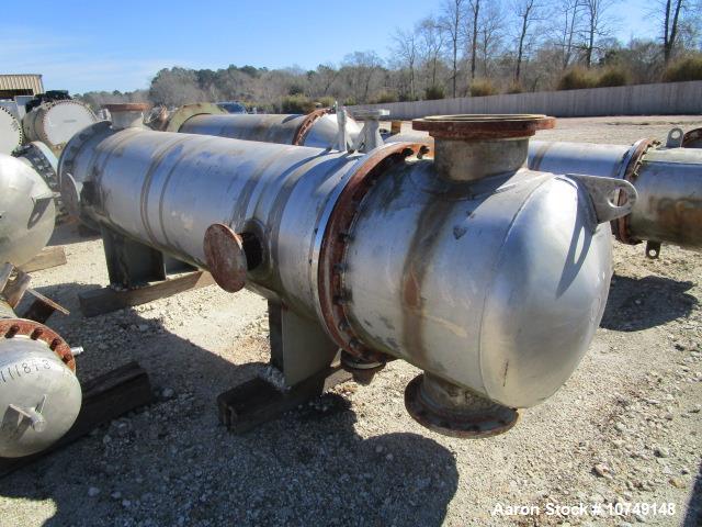 Used – Praj Industries 1185 sq. ft. Horizontal Shell & Tube Heat Exchanger – 304L SS Shell, NB Code