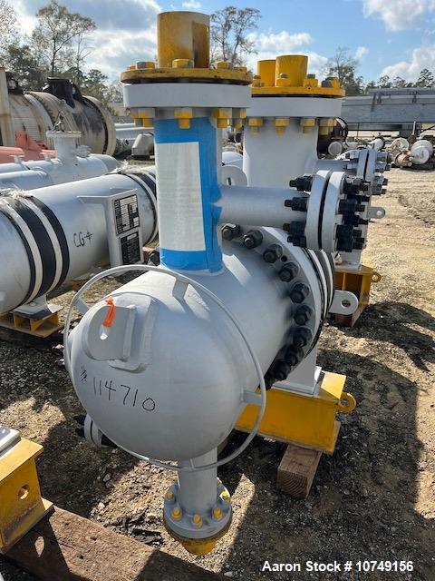 Used Wuxi Chemical Equipment 234 sq. ft. Horizontal Shell and Tube Heat Exchanger. Duplex 2205 stainless steel tubes rated 532 psi at 32 to 430 degrees F. 9' Tube length. 316L Stainless Steel shell r...