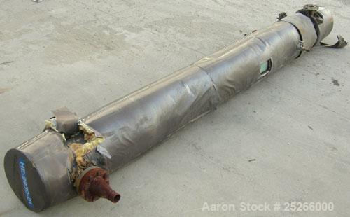 Used KAM Thermal U-Tube Heat Exchanger, 70 square feet, horizontal. Carbon steel shell rated 200 psi at 400 deg.f., (36) 3/4" diameter x 10' long 304 stainless steel tubes, and tube sheet rated 200 p...