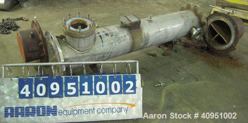 Used KAM Thermal 4 Pass Shell and Tube Heat Exchanger, Approximately 122 Square Feet, Horizontal. 316 stainless steel shell rated 150 psi/fv at 250 deg F. (104) 3/4" diameter x 71 1/2" long 316 stain...