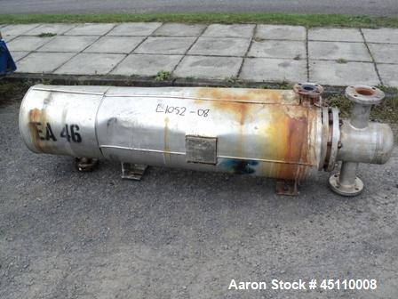 Used- Stainless Steel Horizontal Shell and Tube Heat Exchanger