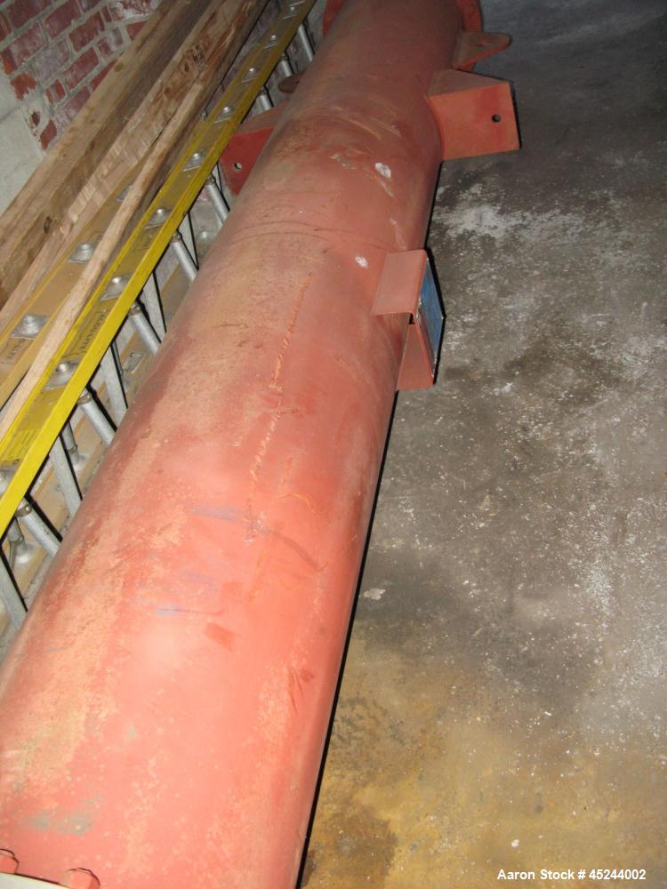 Used Southern Heat Exchanger Vertical mount from side lugs, approximately 475 square feet. Has (249) tubes, 16 BWG, 10' long, T304 stainless steel, tube sheets and heads. Shell is carbon steel 18" di...