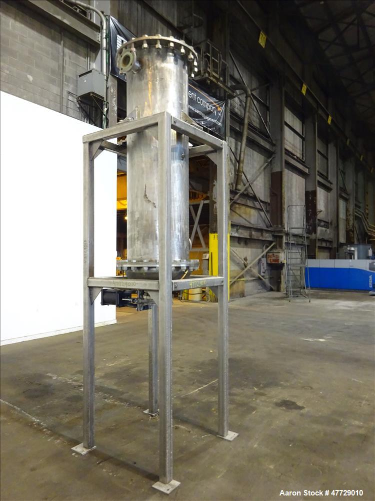 Used Shell and Tube Heat Exchanger, Approximate 200 Square Feet, 304 Stainless