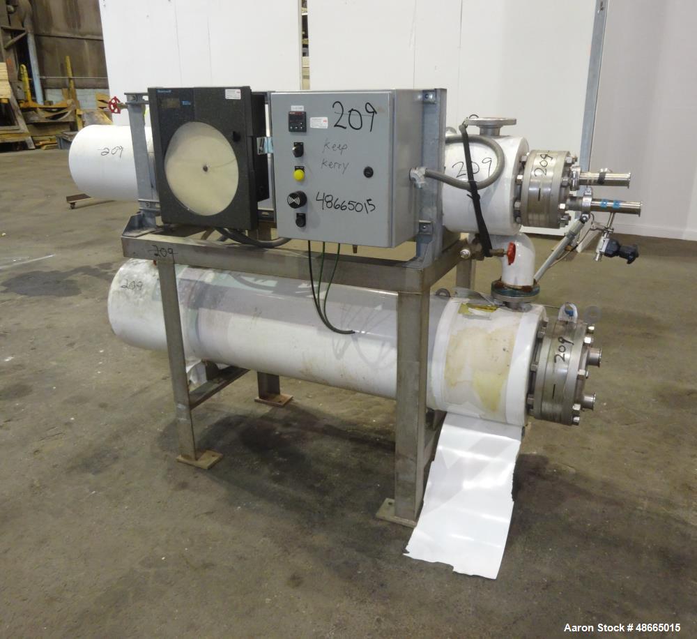 Used Allegheny Bradford Dual Mounted Heat Exchanger System, Stainless Steel.
