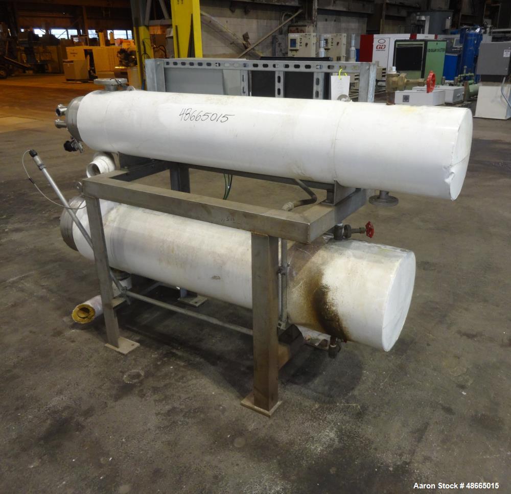 Used Allegheny Bradford Dual Mounted Heat Exchanger System, Stainless Steel.