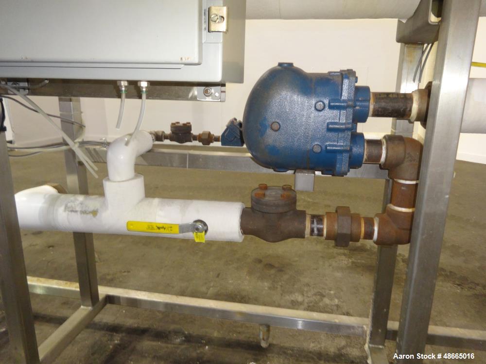 Used Enerquip Shell & Tube Heat Exchanger System, Stainless Steel, Horizontal.