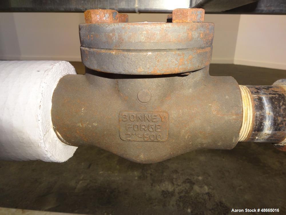 Used Enerquip Shell & Tube Heat Exchanger System, Stainless Steel, Horizontal.