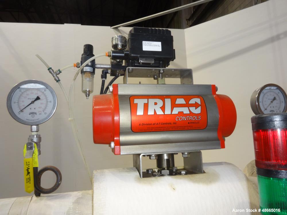 Used Enerquip Shell & Tube Heat Exchanger System, Stainless Steel, Horizontal.