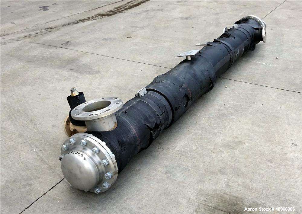 Used Jaggi Bern Shell & Tube Heat Exchanger, Approximately 66 Square Feet (6.2