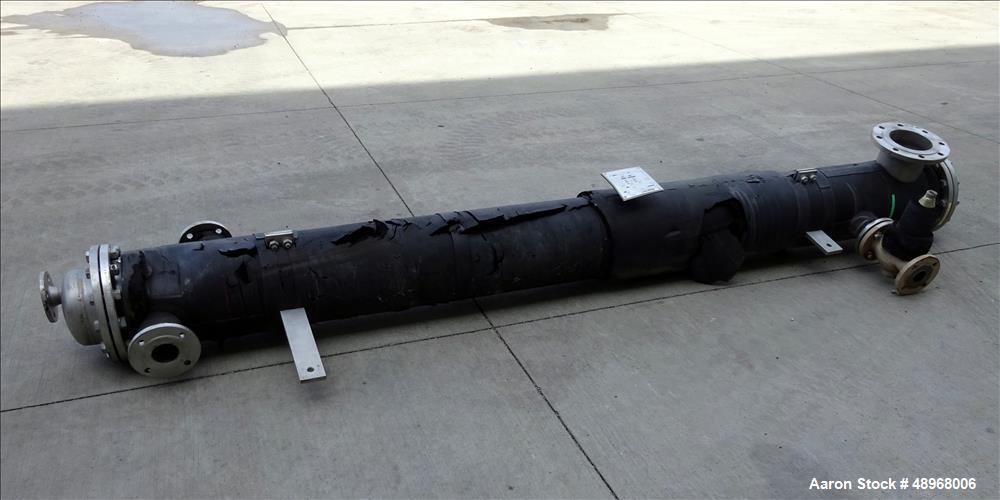 Used Jaggi Bern Shell & Tube Heat Exchanger, Approximately 66 Square Feet (6.2