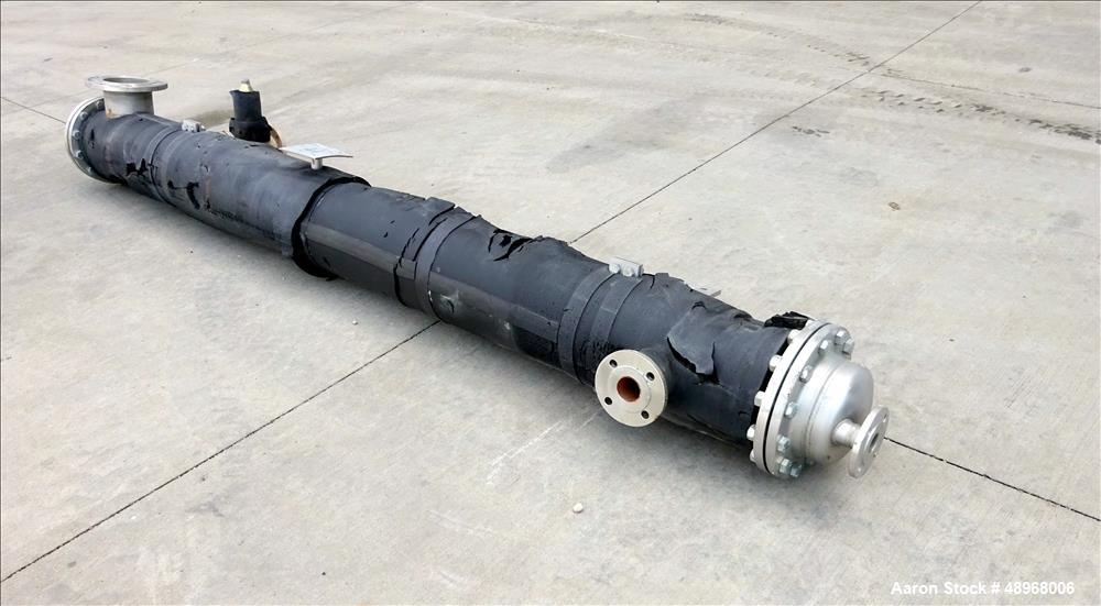Used Jaggi Bern Shell & Tube Heat Exchanger, Approximately 66 Square Feet (6.2