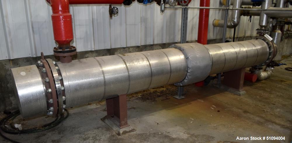 Used- Mason Manufacturing 4 Pass Shell & Tube Heat Exchanger