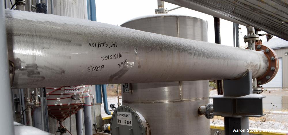 Used Mason Manufacturing 4 Pass U Tube Shell & Tube Heat Exchanger