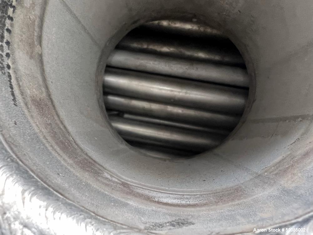 Used Struthers Industries Shell & Tube Heat Exchanger, Approximate 278.9 Square Feet, 316L Stainless Steel, Horizontal. 316L Stainless steel shell rated 150 psi / FV at 0 to 500 degrees F. (120) 316L...