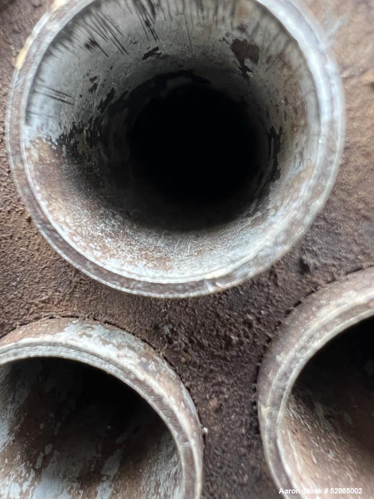 Used Struthers Industries Shell & Tube Heat Exchanger, Approximate 278.9 Square Feet, 316L Stainless Steel, Horizontal. 316L Stainless steel shell rated 150 psi / FV at 0 to 500 degrees F. (120) 316L...