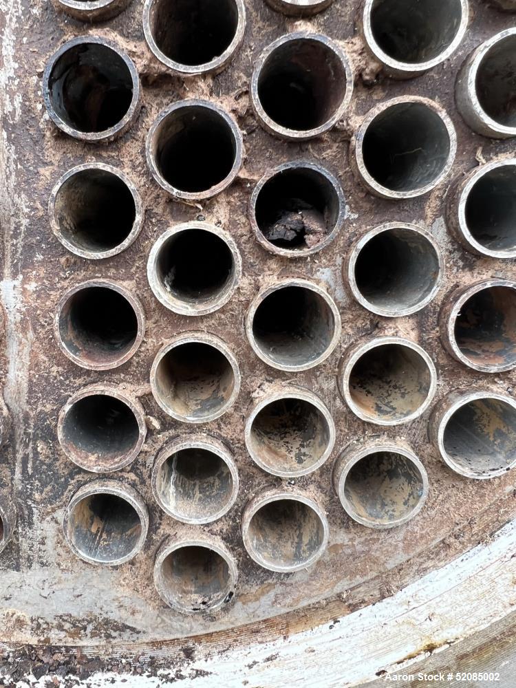 Used Struthers Industries Shell & Tube Heat Exchanger, Approximate 278.9 Square Feet, 316L Stainless Steel, Horizontal. 316L Stainless steel shell rated 150 psi / FV at 0 to 500 degrees F. (120) 316L...