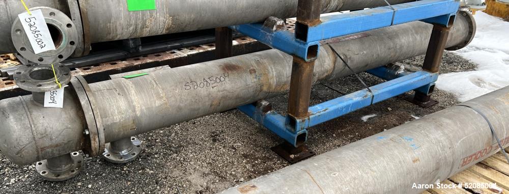 Used Struthers Industries Shell & Tube Heat Exchanger, Approximate 278.9 Square Feet, 316L Stainless Steel, Horizontal. 316L Stainless steel shell rated 150 psi / FV at 0 to 500 degrees F. (120) 316L...