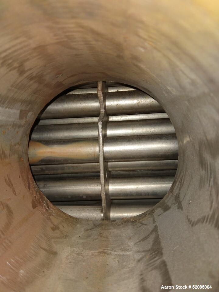 Used Struthers Industries Shell & Tube Heat Exchanger, Approximate 278.9 Square Feet, 316L Stainless Steel, Horizontal. 316L Stainless steel shell rated 150 psi / FV at 0 to 500 degrees F. (120) 316L...