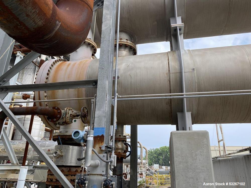 Used Southern Heat Exchanger 8500 Sq. Ft. 304L Stainless Horizontal Heat Exchanger – 51" x 26', Built 2019