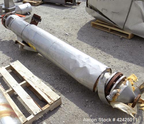 Used ADM Mason Shop Single Pass Shell & Tube Heat Exchanger, 65.8 Square Feet, Vertical. 316 Stainless steel shell rated 200/-15 psi at -20 to 400 deg F. (42) 3/4" Diameter x 96'’ long 316 stainless ...