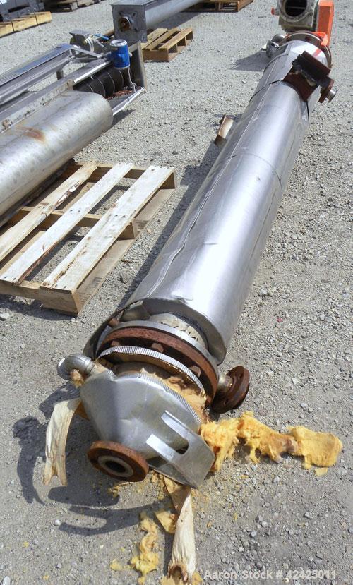 Used ADM Mason Shop Single Pass Shell & Tube Heat Exchanger, 65.8 Square Feet, Vertical. 316 Stainless steel shell rated 200/-15 psi at -20 to 400 deg F. (42) 3/4" Diameter x 96'’ long 316 stainless ...