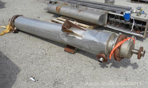 Used ADM Mason Shop Single Pass Shell & Tube Heat Exchanger, 65.8 Square Feet, Vertical. 316 Stainless steel shell rated 200/-15 psi at -20 to 400 deg F. (42) 3/4" Diameter x 96'’ long 316 stainless ...