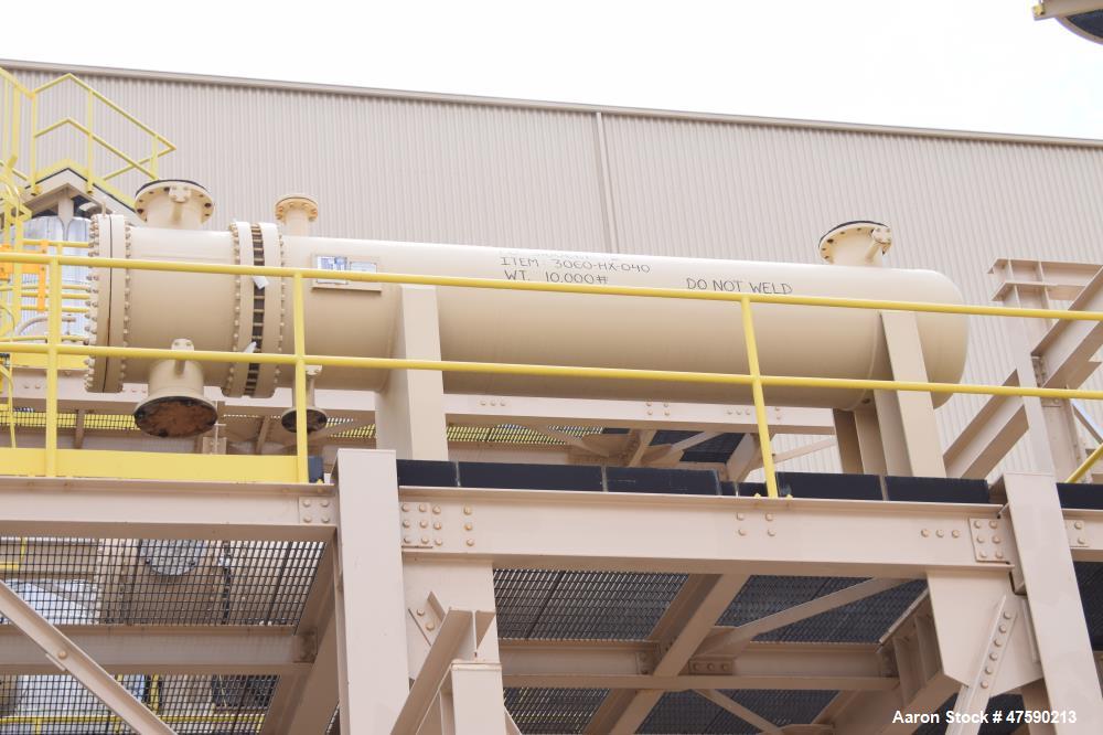 Unused- Heat Transfer Equipment U Tube Shell & Tube Heat Exchanger, 1096 Square Feet, Type AEU, Size 30-120, Horizontal. Carbon steel shell rated 100 psi at -20 to 400 degrees F, 316L stainless steel...