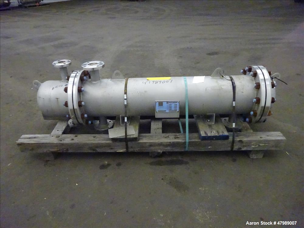 Used API Basco Shell & Tube Heat Exchanger, Approximate 62 Square Feet, Horizon