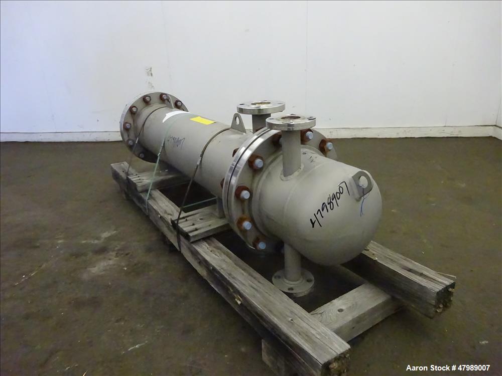 Used API Basco Shell & Tube Heat Exchanger, Approximate 62 Square Feet, Horizon