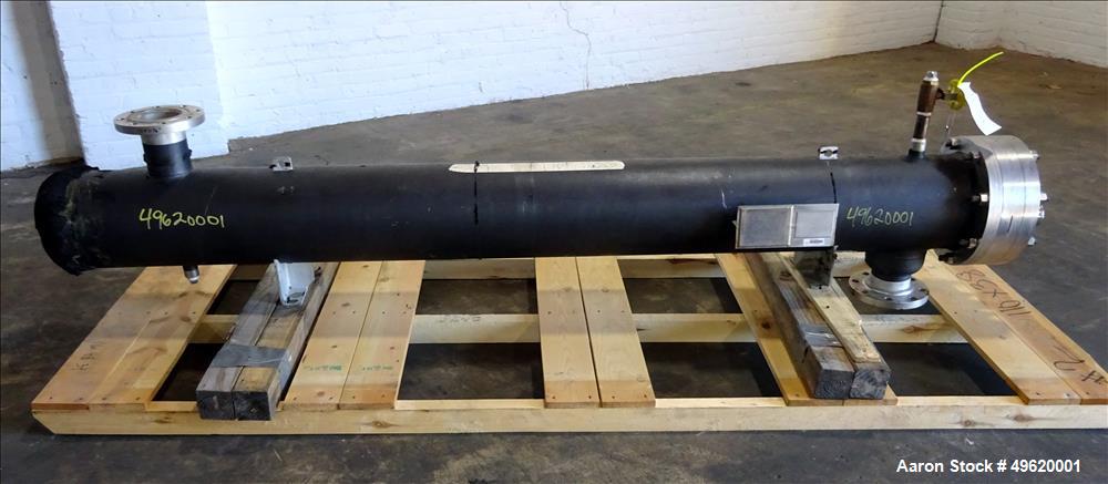 Used Allegheny Bradford 4 Pass Sanitary U Tube Heat Exchanger, Approximately 195 Square Feet, Size BEU/10-97, Horizontal. 304L Stainless steel shell rated 150 psi & Full Vacuum at -20 to 350 degrees ...
